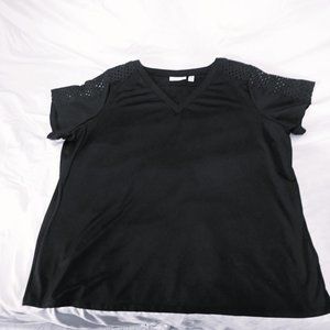 Susan Graver  Black top